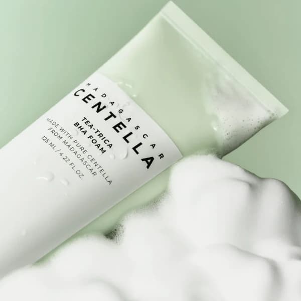 فوم شستشوی صورت اسکین 1004 مدل Tea-Trica BHA Foam حجم 125 میلیلیتر — تصویر ۲