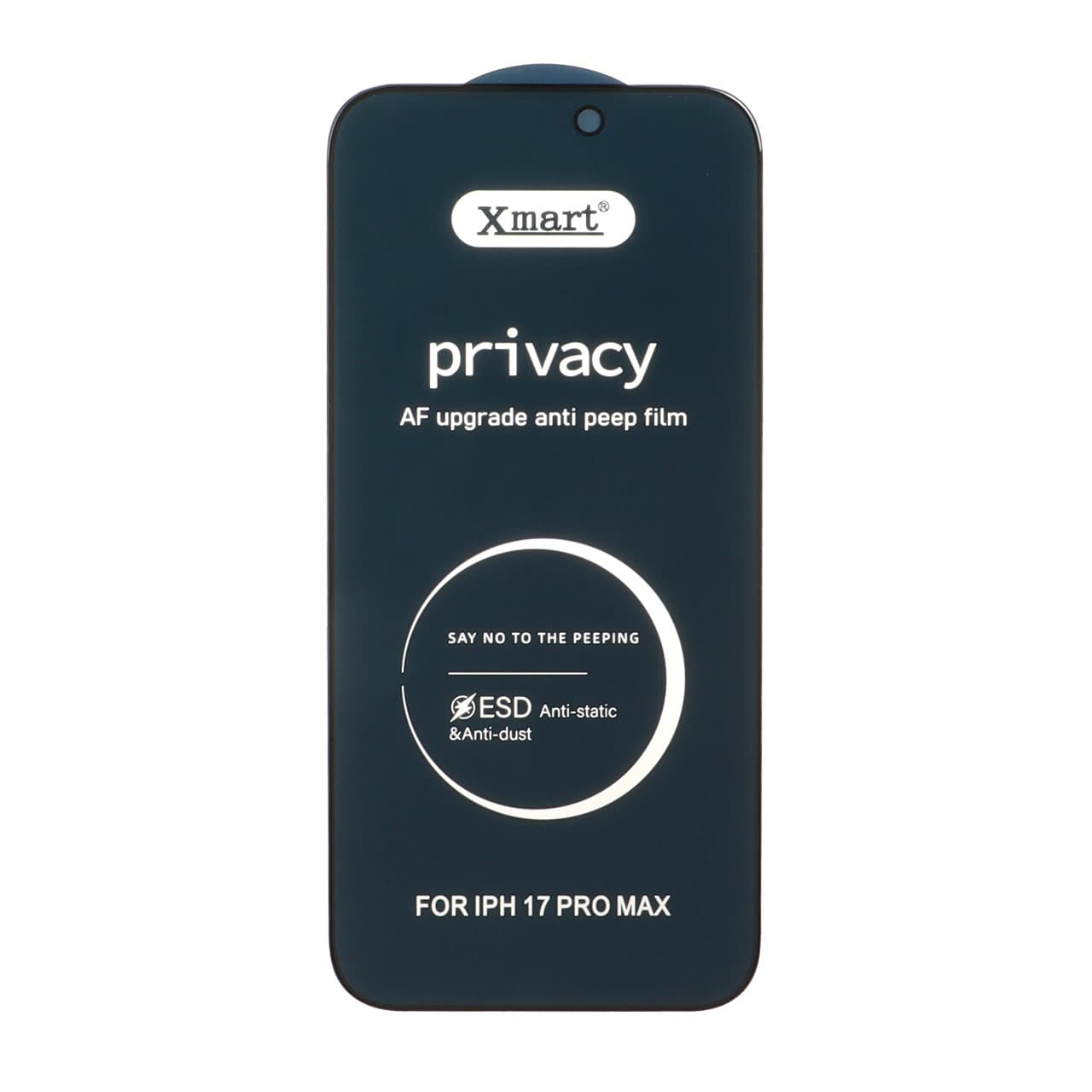 گلس و محافظ صفحه نمایش شیشه ای Full Cover Privacy XMART – ESD مدل Apple iPhone 17 Pro Max (بدون پک)