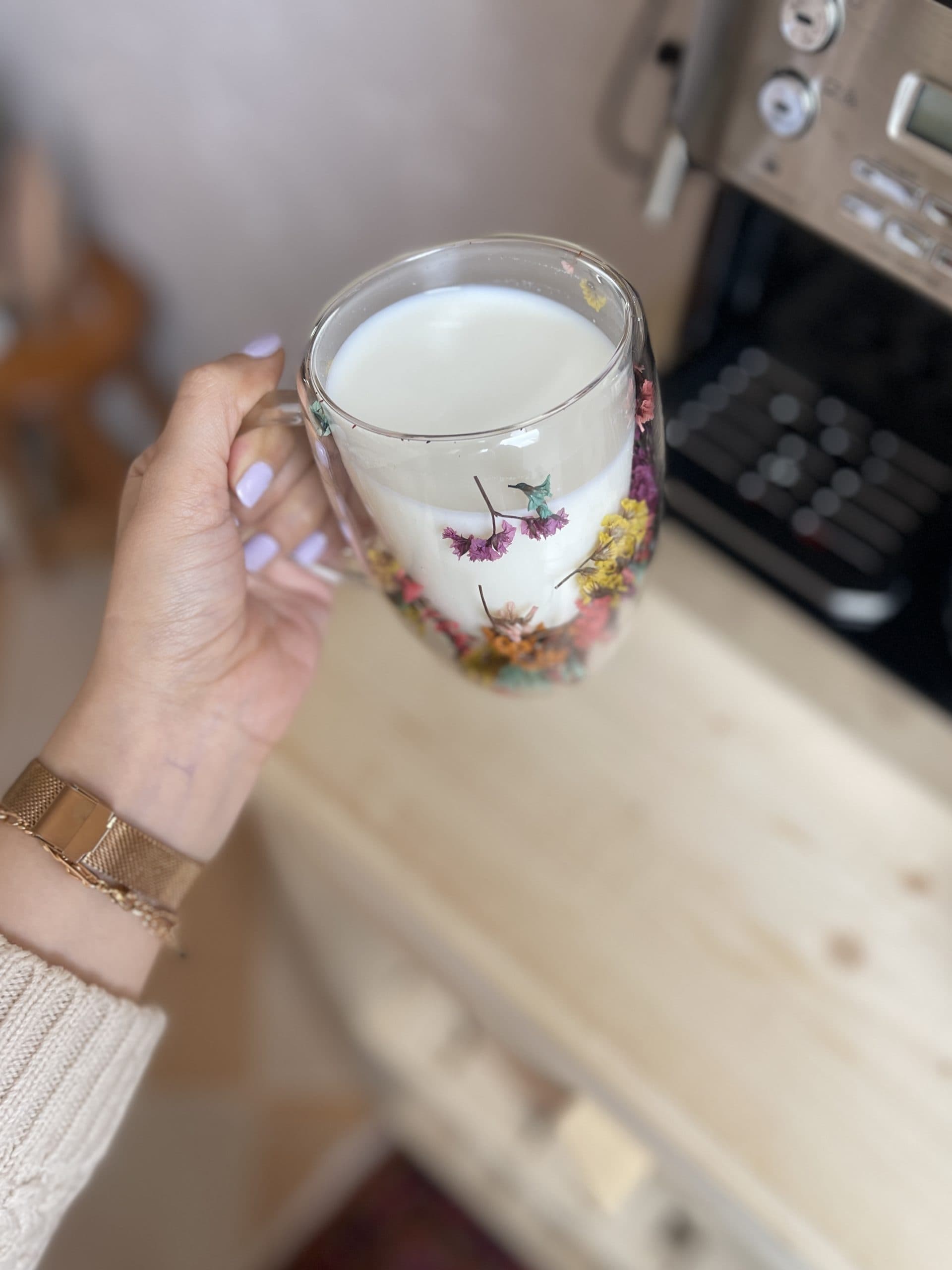 ماگ دوجداره گلی کد 00162 — تصویر ۲