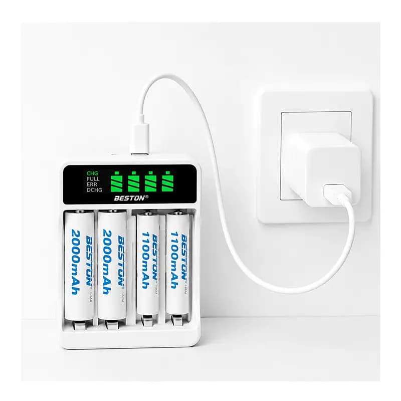 پک باتری شارژی و شارژر بستون مدل BST-C9026L (قلمی و نیم‌قلمی)