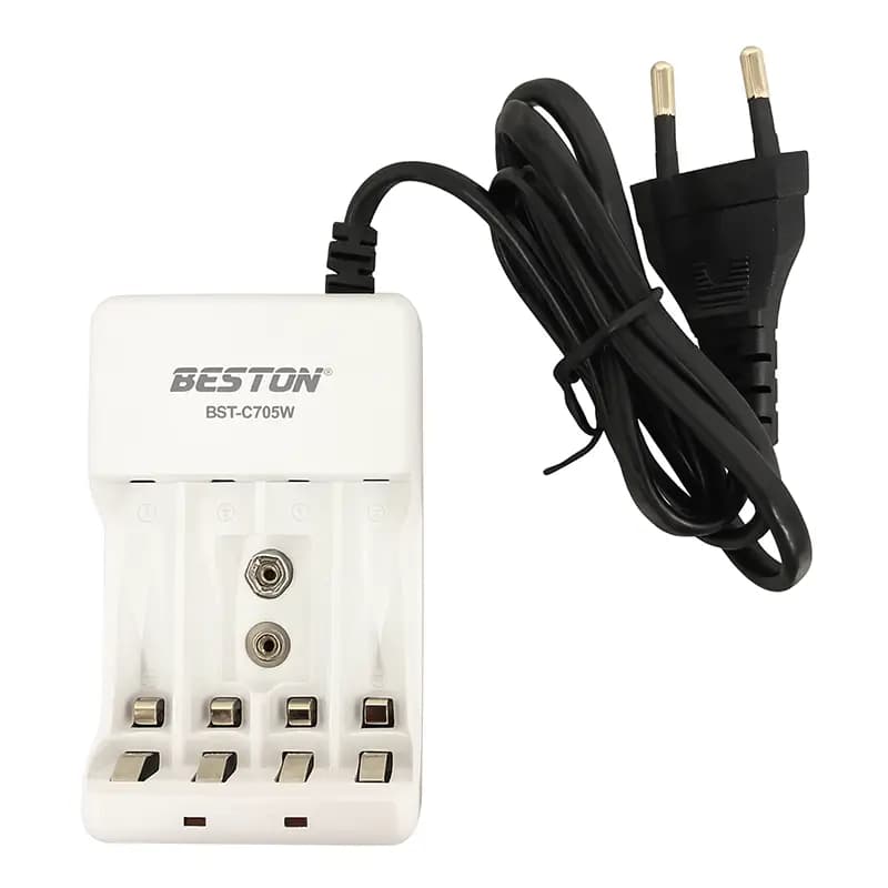 پک باتری شارژی قلمی سی‌.اف‌.ال و شارژر بستون مدل BST-C705W — تصویر ۲