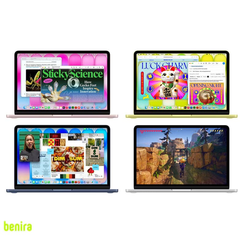لپتاپ 13 اینچی اپل مدل MacBook Neo LLA با پردازنده A18 Pro، رم 8 گیگابایت، حافظه 256 گیگابایت SSD، نمایشگر Liquid Retina با روشنایی 500 نیت، وبکم 1080p، Wi-Fi 6E و شارژدهی تا 16 ساعت — تصویر ۵