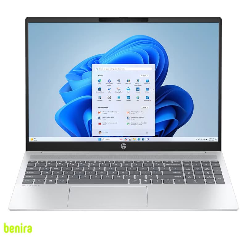 لپتاپ 16 اینچی اچپی مدل OmniBook 5 AI af1055cl16، مجهز به پردازنده Intel Core Ultra 5-225U، رم 16 گیگابایت LPDDR5X، حافظه SSD با ظرفیت 1 ترابایت، نمایشگر لمسی WUXGA، وبکم 1080p و پشتیبانی از Wi-Fi 6،