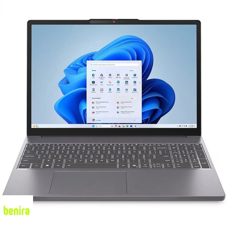 لپتاپ 15.3 اینچی لنوو مدل IdeaPad Slim 3 15IRH10، مجهز به پردازنده Core i7-13620H، رم 16 گیگابایت DDR5، حافظه SSD با ظرفیت 512 گیگابایت، نمایشگر WUXGA با پنل IPS، نورپردازی تکرنگ کیبورد، وبکم HD با شا