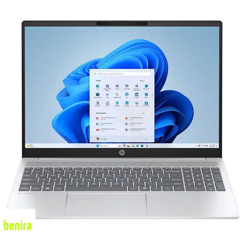 لپتاپ 16 اینچی اچپی مدل OmniBook 5 AI 16-AF1017WM، پردازنده Core Ultra 7-255U، رم 16 گیگابایت LPDDR5X، حافظه SSD با ظرفیت 1 ترابایت، صفحهنمایش لمسی WUXGA، وبکم 1080p FHD IR، پشتیبانی از Wi-Fi 6 و Blue
