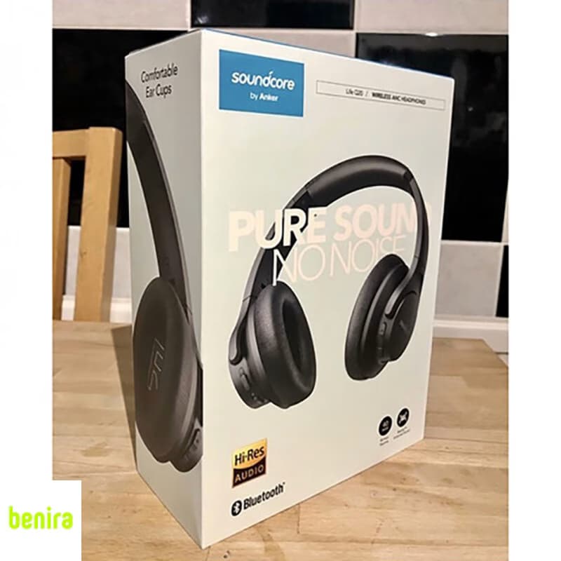 هدفون بلوتوثی انکر مدل SoundCore Life Q20، بلوتوث 5.0، حذف نویز فعال، صدای Hi-Res Audio، درایورهای 40 میلیمتری و قابلیت تقویت باس — تصویر ۸