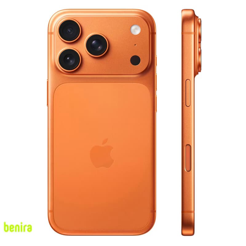 گوشی موبایل اپل مدل iPhone 17 Pro Max ZAA تک سیم کارت + eSim ظرفیت 512 گیگابایت و رم 12 گیگابایت – اکتیو – به همراه شارژر 20 وات اپل فروش ویژه — تصویر ۴