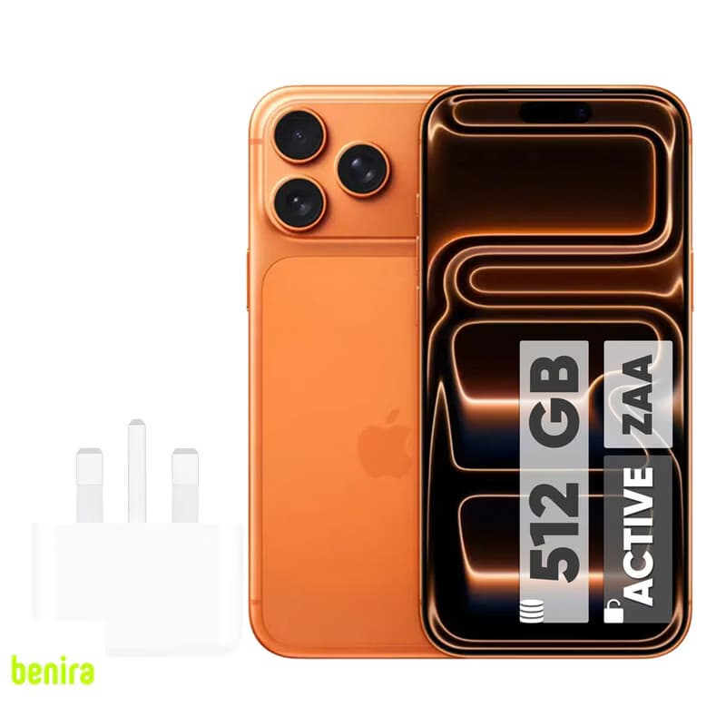 گوشی موبایل اپل مدل iPhone 17 Pro Max ZAA تک سیم کارت + eSim ظرفیت 512 گیگابایت و رم 12 گیگابایت – اکتیو – به همراه شارژر 20 وات اپل فروش ویژه