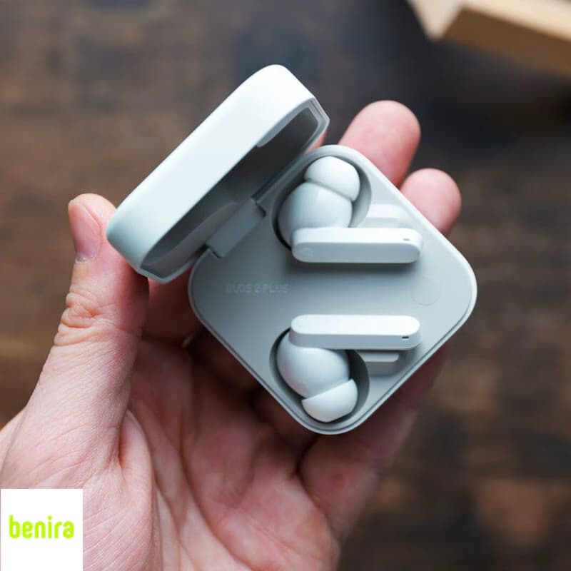 هدفون بلوتوثی توگوشی ناتینگ مدل CMF Buds 2 Plus با نویز کنسلینگ فعال تطبیقی، 6 میکروفون، درایور 12 میلیمتری، پشتیبانی از LDAC و Hi-Res Audio، شارژدهی تا 61 ساعت با کیس و گواهی IP55 — تصویر ۵