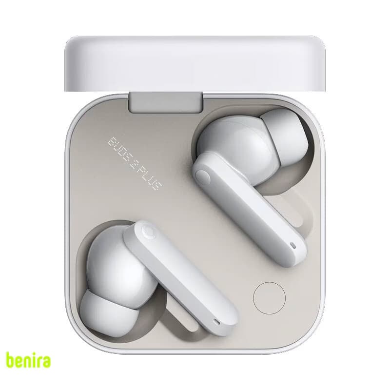 هدفون بلوتوثی توگوشی ناتینگ مدل CMF Buds 2 Plus با نویز کنسلینگ فعال تطبیقی، 6 میکروفون، درایور 12 میلیمتری، پشتیبانی از LDAC و Hi-Res Audio، شارژدهی تا 61 ساعت با کیس و گواهی IP55 — تصویر ۳