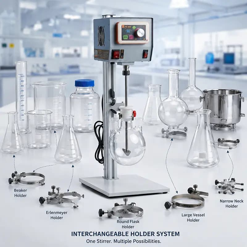 همزن مکانیکی آزمایشگاهی MS-400F (مخصوص صنایع غذایی و دارویی) — تصویر ۶