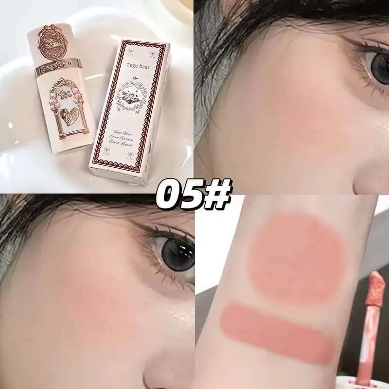 رژگونه دریاچه قو دوپ فلاورنوز Gege bear🍓 — تصویر ۵