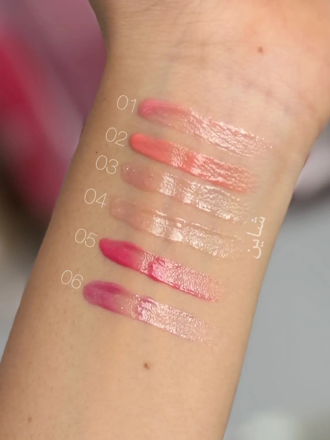 لیپ گلاس دوطرفه پینترستی پاپیون دار🎀 — تصویر ۲