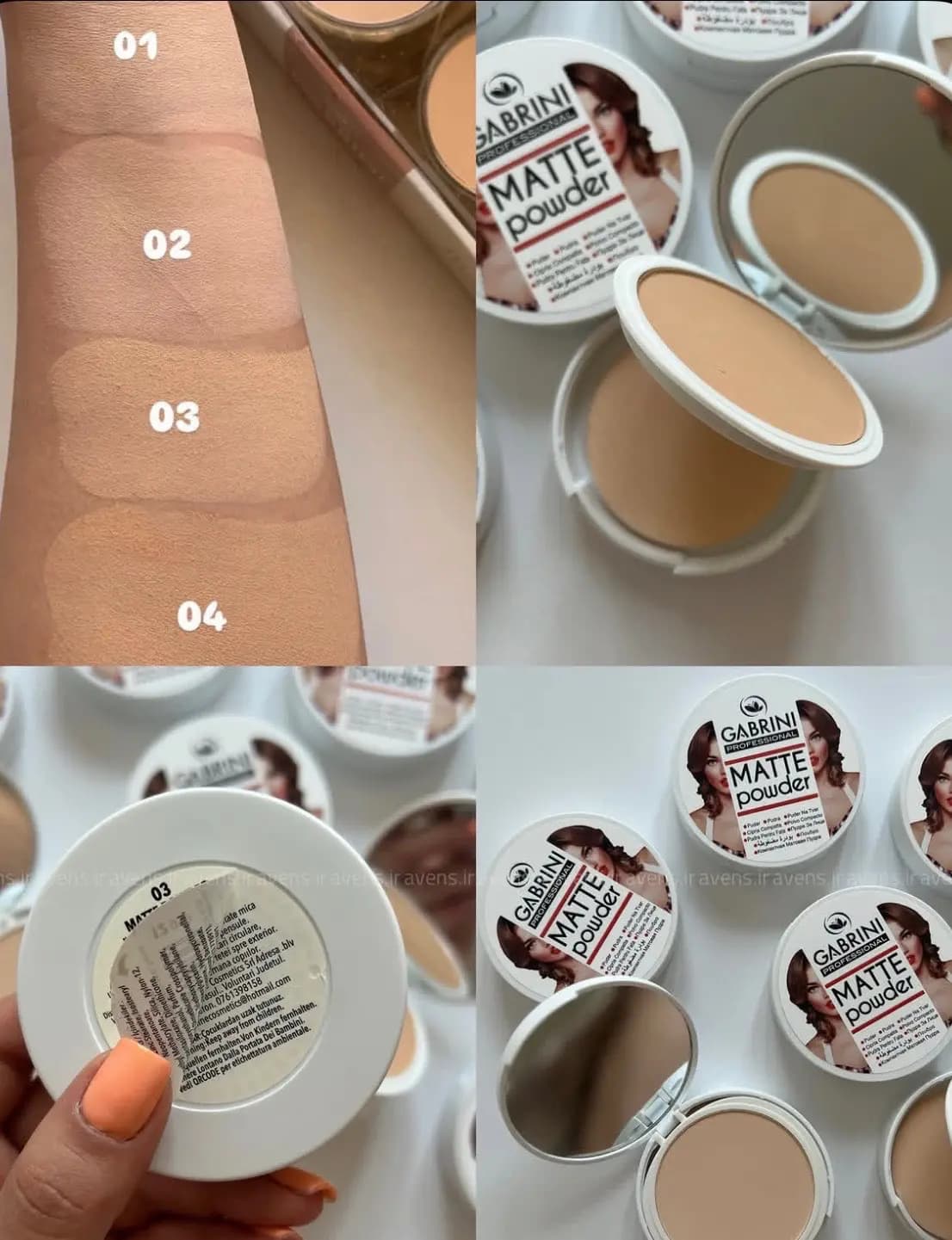 پنکک گابرینی مدل matte powder — تصویر ۲