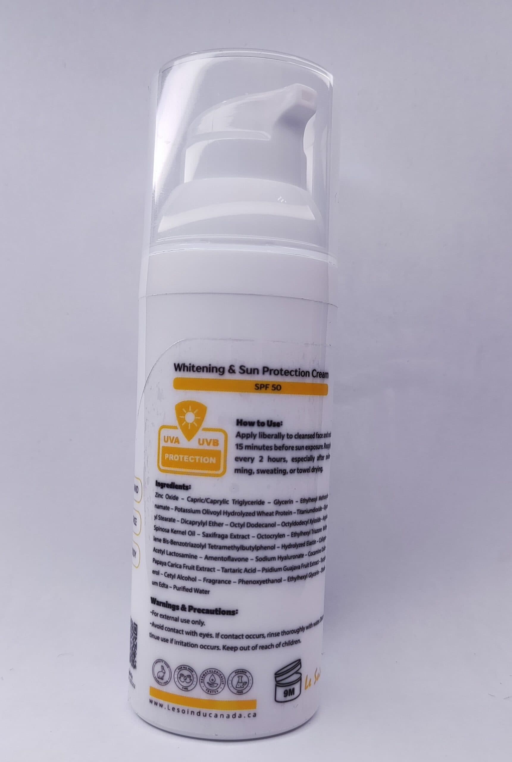 کرم روشن کننده با spf 50 | Le Soin Du Canda | لوسوئن کانادا — تصویر ۳