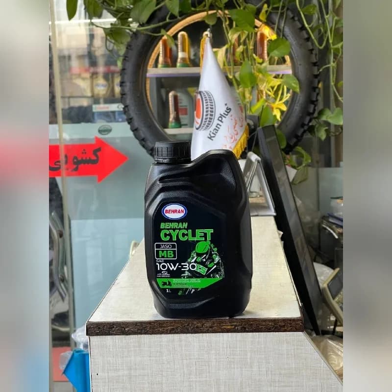 روغن موتورسیکلت بهران سیکلت 10W-30 1L SL JASO MB