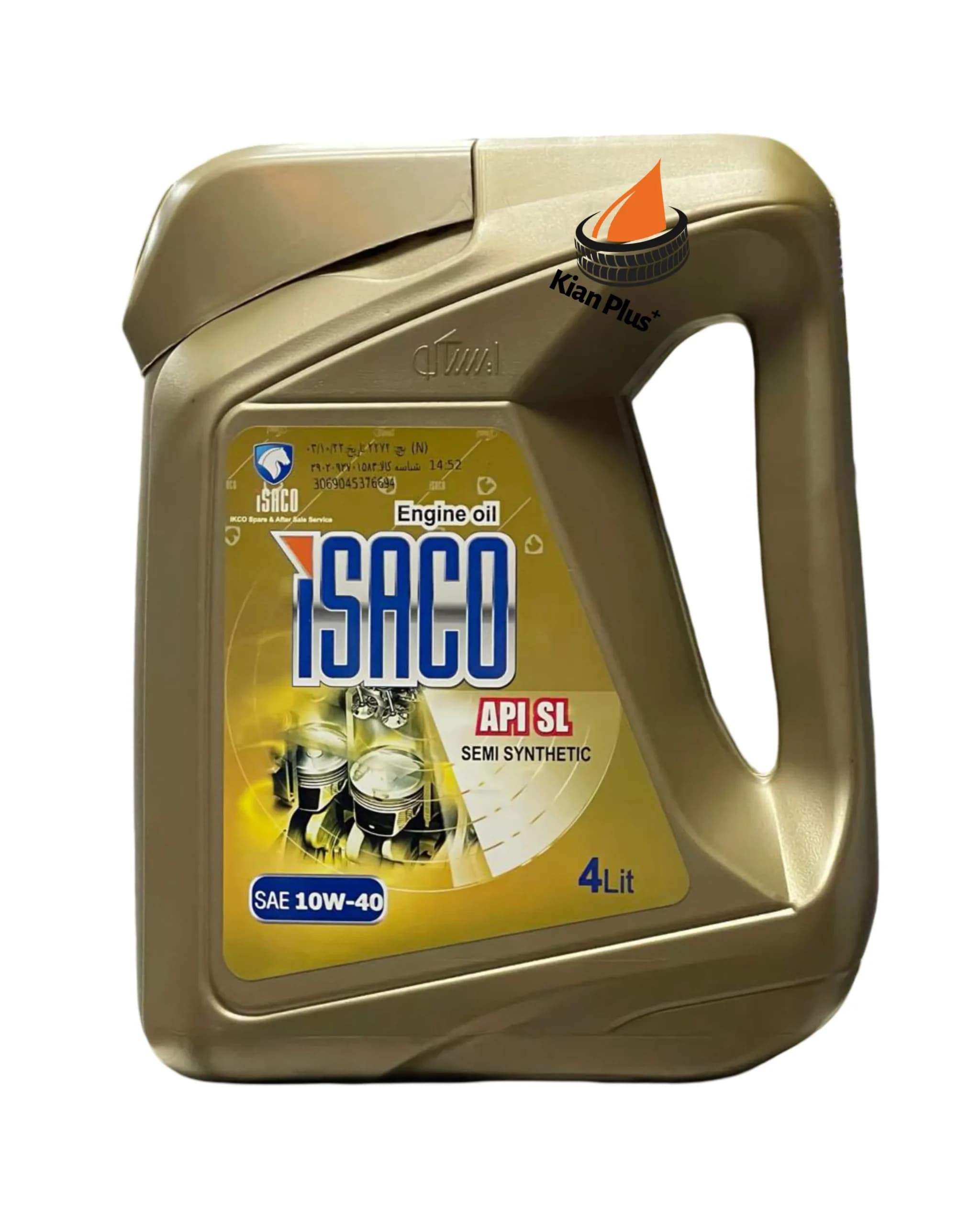 روغن موتور ایساکو 10W-40 4L SL