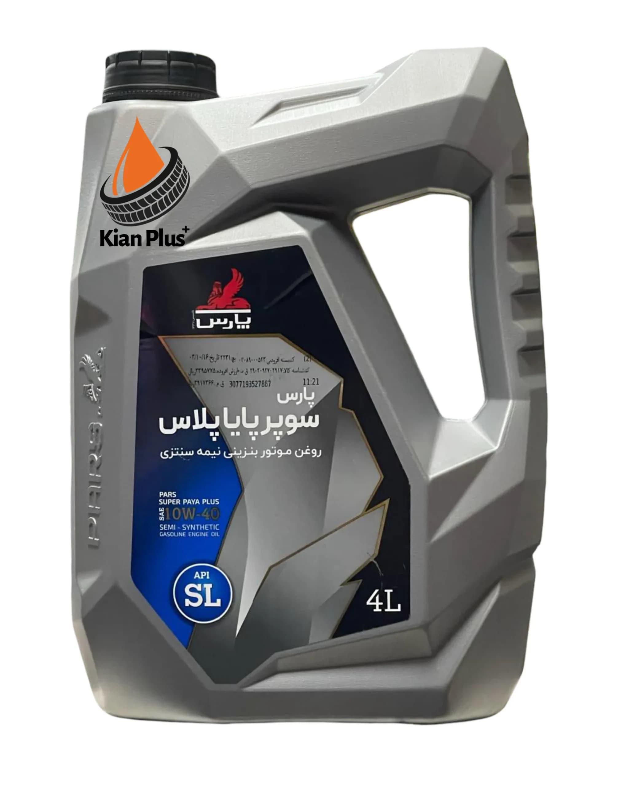 روغن موتور پارس سوپر پایا پلاس 10W40 4L SL