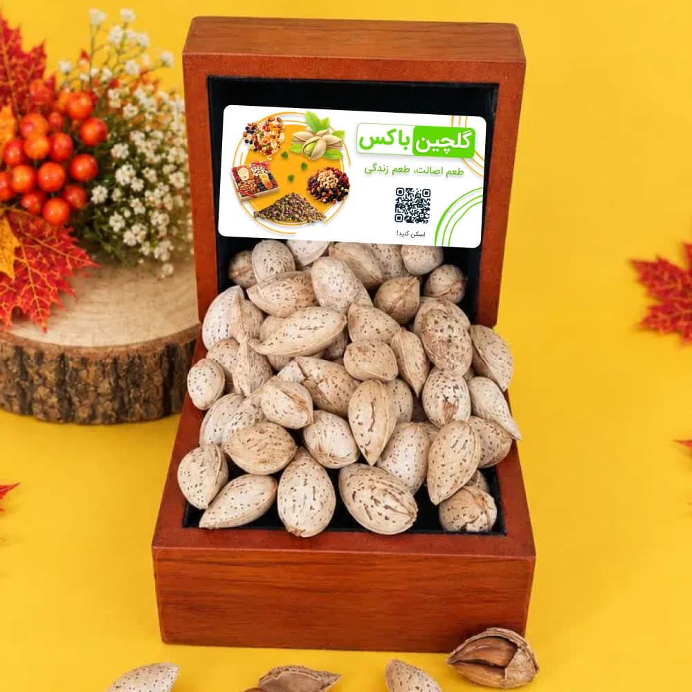 بادام کاغذی محب شور ممتاز 1 کیلوگرم Salted Mohabb Almond گلچین‌باکس