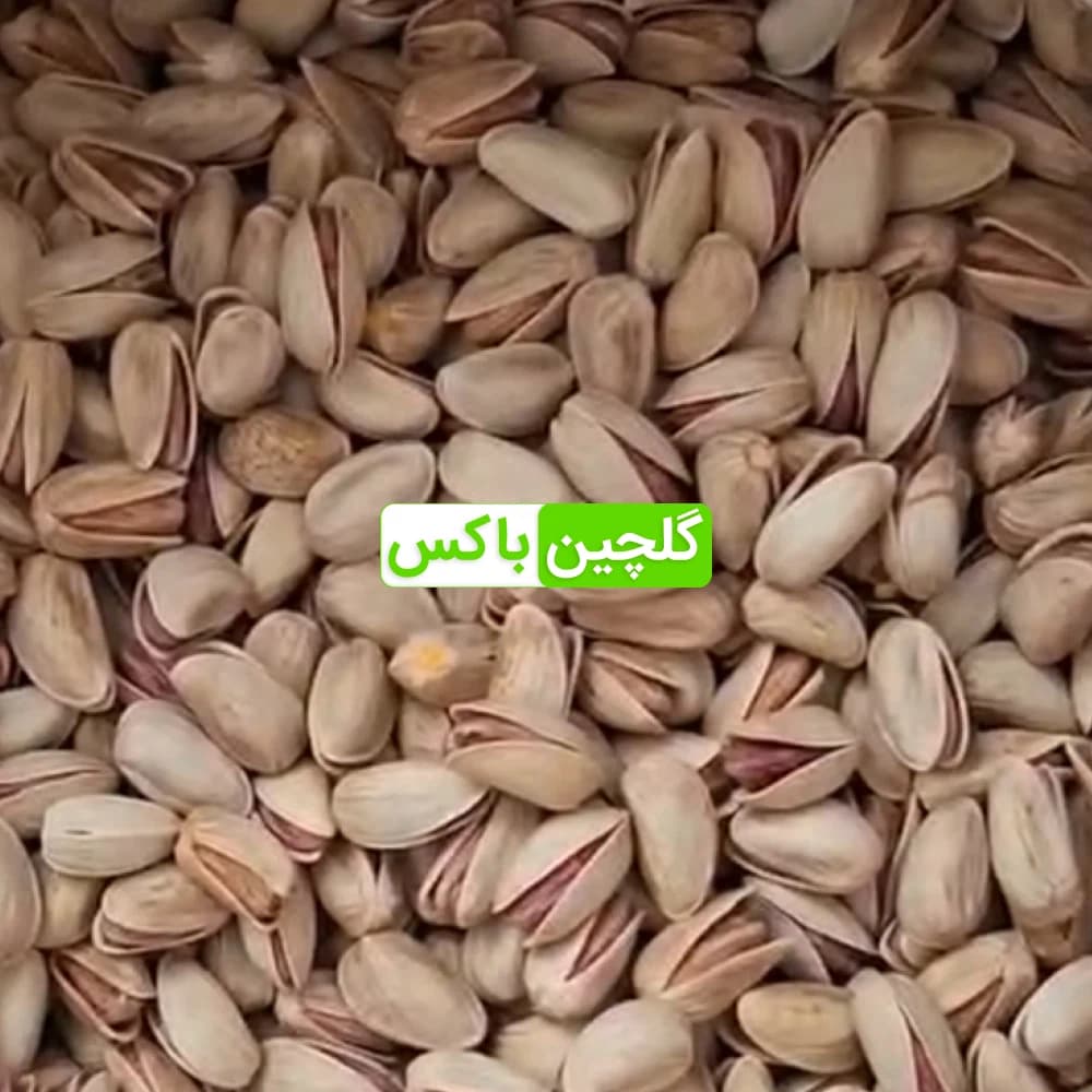 پسته خنجری ممتاز خام 1 کیلوگرم khanjari pistachio گلچین‌باکس — تصویر ۲