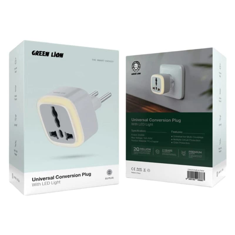 تبدیل دیواری GreenLion مدل Universal Conversion Plug — تصویر ۲