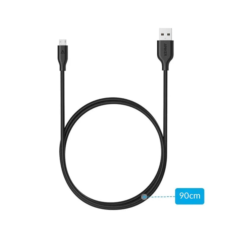 کابل شارژر USB به microUSB انکر مدل A8132 PowerLine طول 0.9 متر — تصویر ۲
