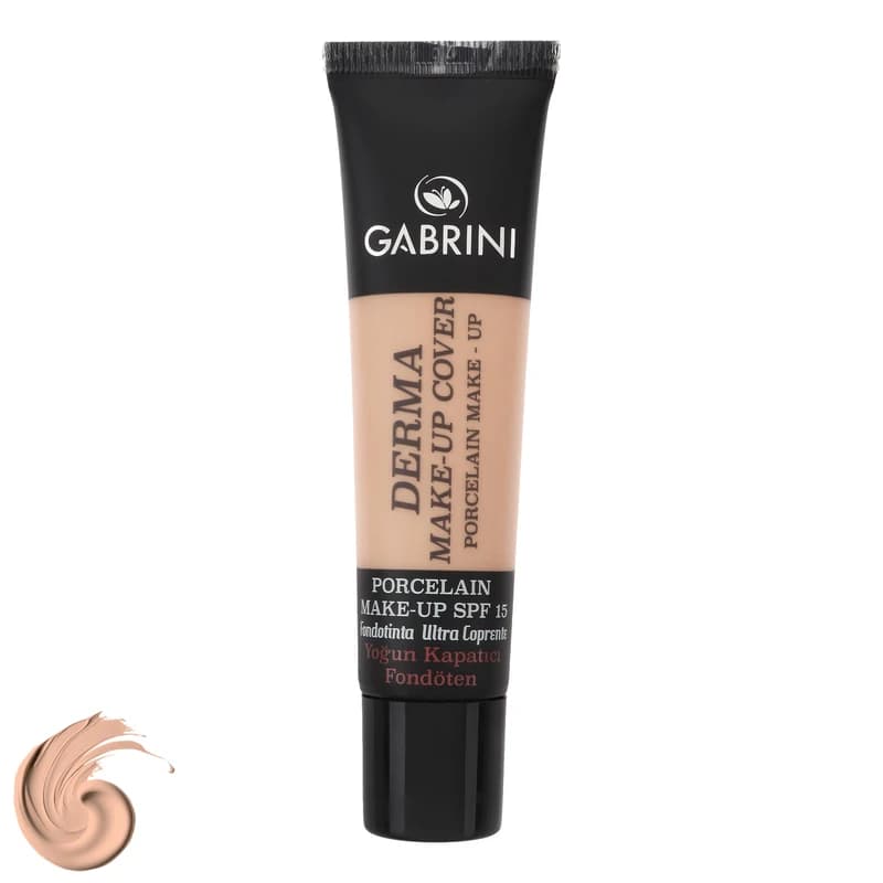 کرم پودر مات گابرینی GABRINI مدل Derma با حجم 40 میل اورجینال SPF 15 مناسب برای انواع پوست