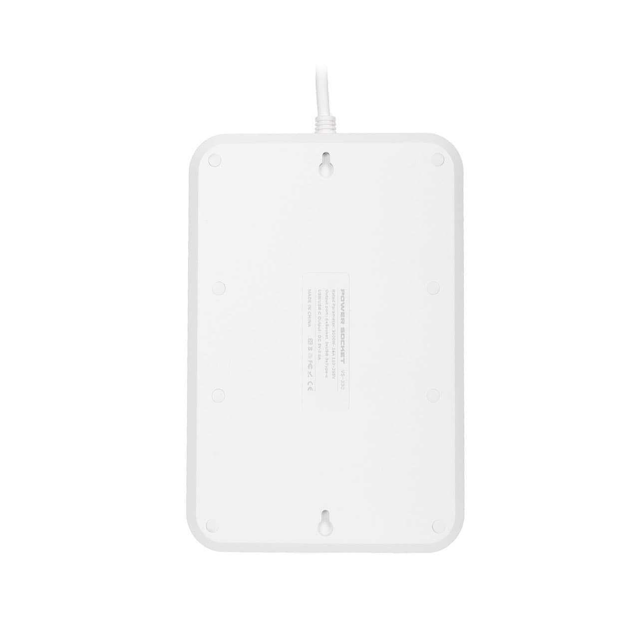 چند راهی برق و شارژر V-Smart مدل VS-330سفید — تصویر ۲