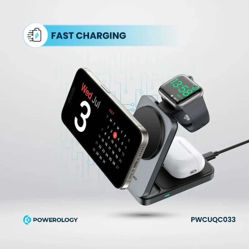 شارژر بی سیم Powerology مدل pwc033 — تصویر ۲