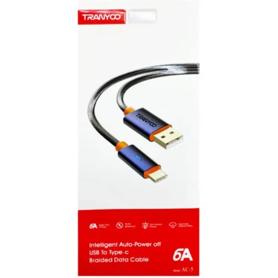 کابل شارژ تایپ سی ترانیو 1 متری مدل AC-5
