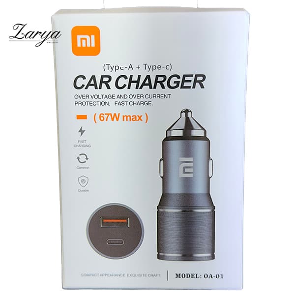 شارژر فندکی فست شارژ 67 وات مدل OA-01 — تصویر ۲