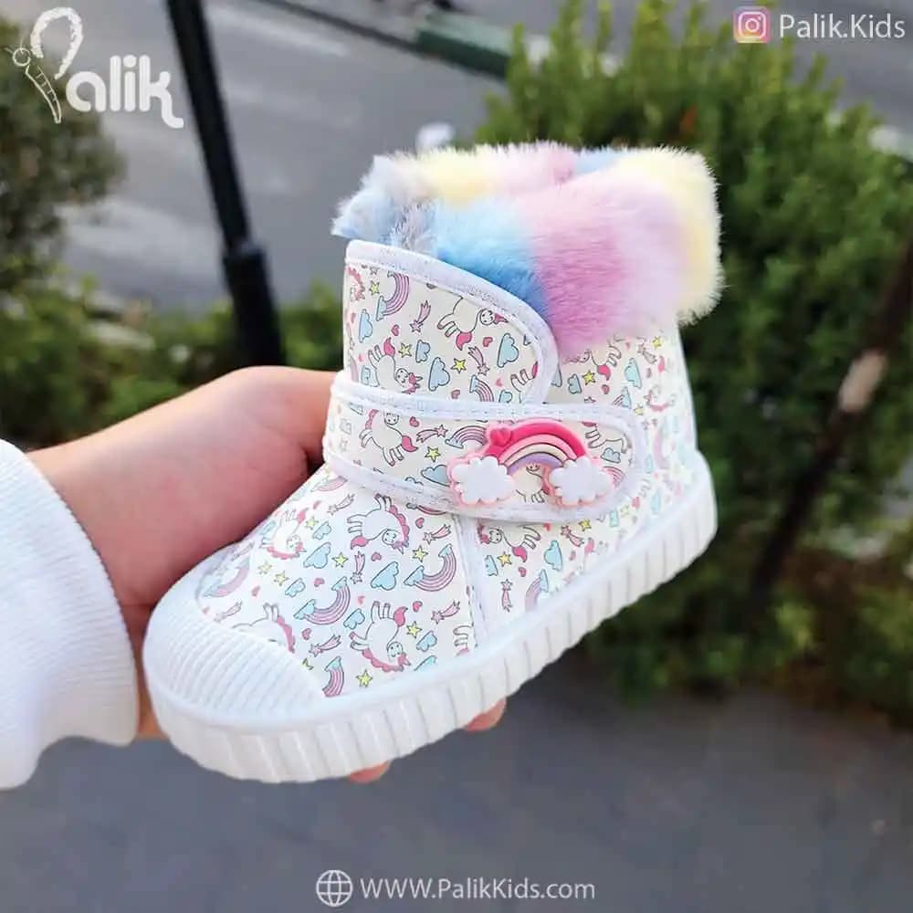 نیم بوت دخترانه 118013001 تک شاخ سفید Viny — تصویر ۲