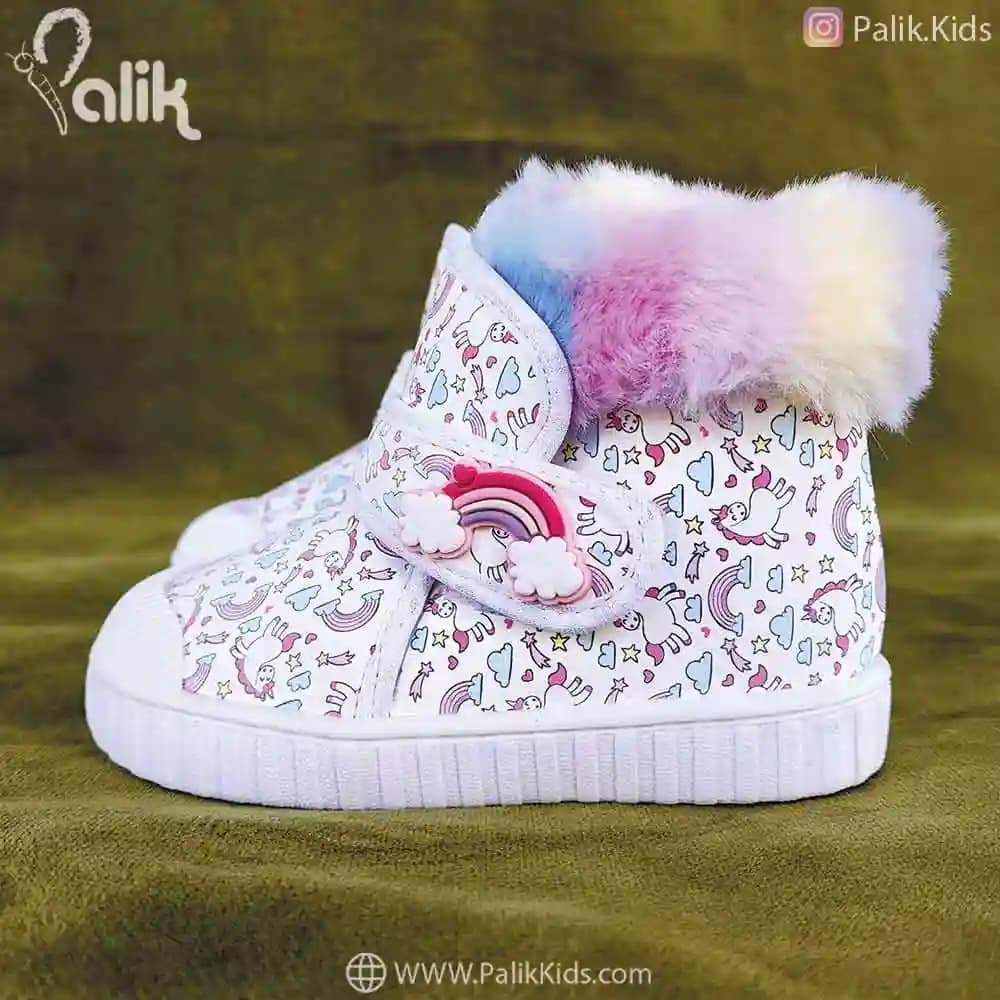 نیم بوت دخترانه 118013001 تک شاخ سفید Viny — تصویر ۷