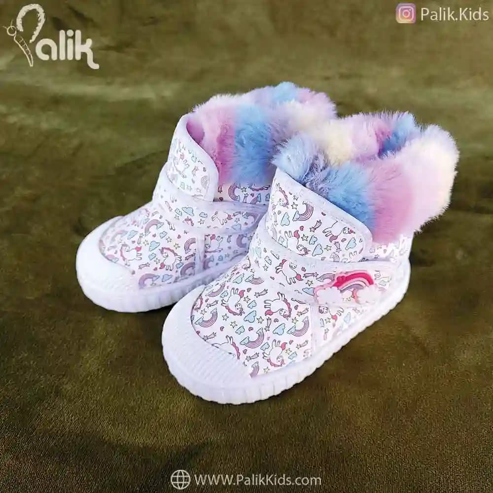 نیم بوت دخترانه 118013001 تک شاخ سفید Viny — تصویر ۴