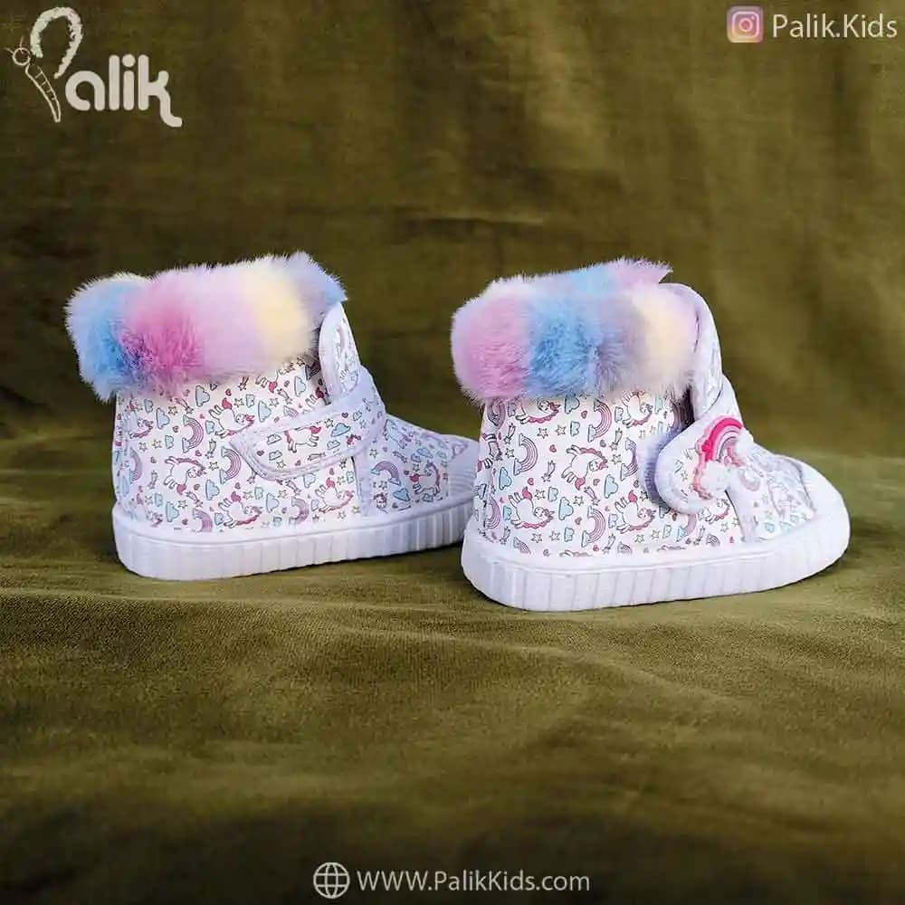 نیم بوت دخترانه 118013001 تک شاخ سفید Viny — تصویر ۵