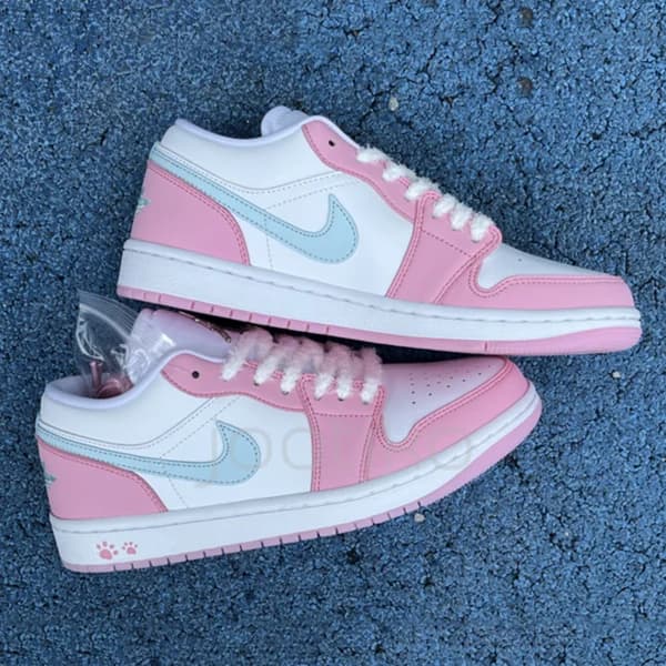 جردن وان لو پنجه صورتی Jordan 1 Low SE Paw Print Pink Foam — تصویر ۲