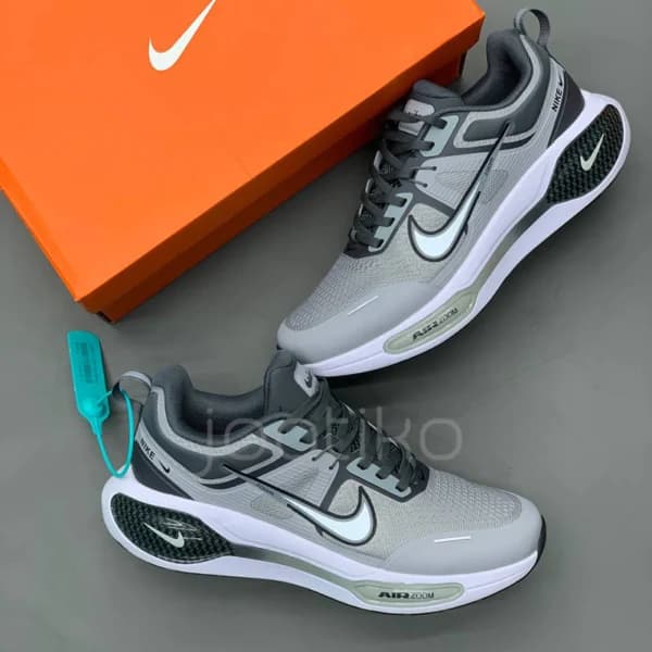 نایک ایر زوم وین فلو Nike Air Zoom Winflo طوسی روشن — تصویر ۲