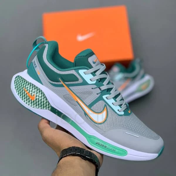 کفش نایک ایر زوم وین فلو طوسی سبز Nike Air Zoom Winflo