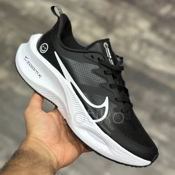 نایک زوم ایکس اسمایلی چرم مشکی سفید Nike Zoom X Smiley