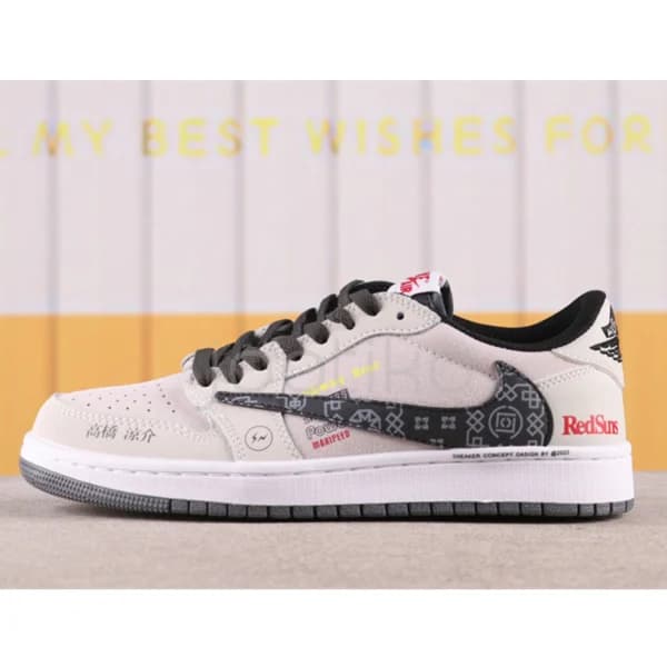 جردن وان لو ردسانز تراویس اسکات Travis Scott x Nike Air Jordan 1 Low RedSuns