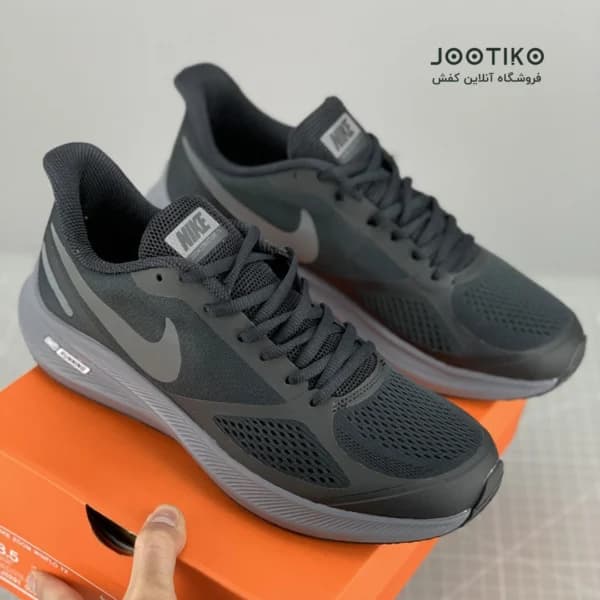 کفش رانینگ نایک ایرزوم وین فلو سرمه ای NIKE AIR ZOOM WINFLO 7X — تصویر ۵