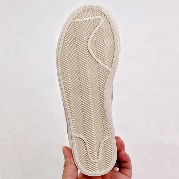 نایک بلیزر جامبو Nike Blazer Low 77 Jumbo White Pink Oxford سفید صورتی آکسفورد — تصویر ۷
