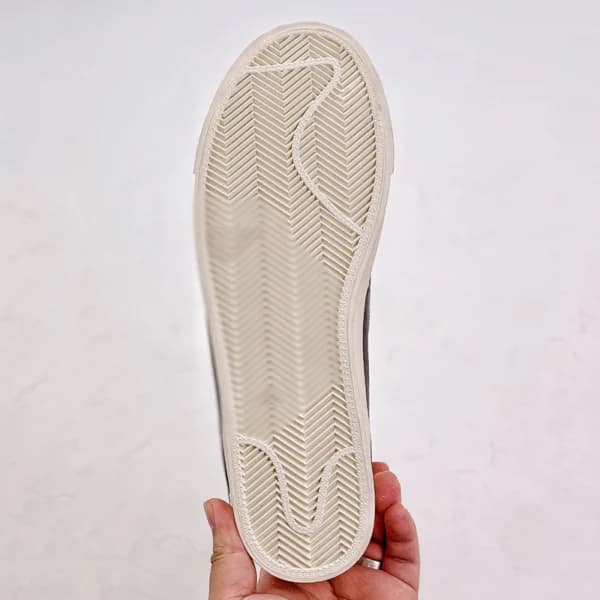 نایک بلیزر جامبو Nike Blazer Low 77 Jumbo White Black Sail سفید مشکی — تصویر ۳