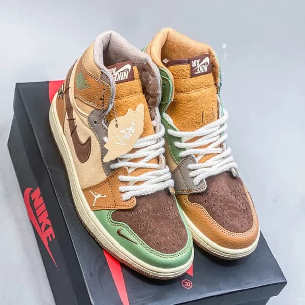 کفش نایک ایر جردن وان وودو Jordan 1 High OG Zion Williamson Voodoo — تصویر ۳