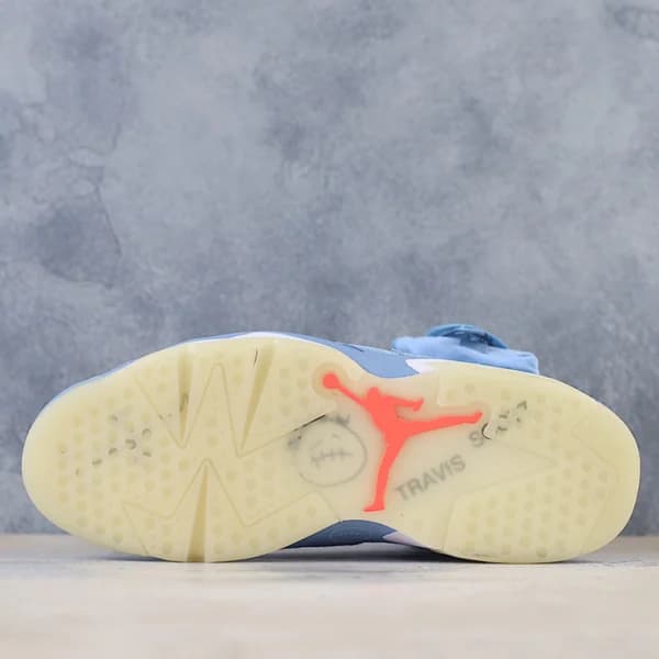 جردن 6 تراویس اسکات هیوستون اویلرز Travis Scott x Air Jordan 6 Houston Oilers — تصویر ۵