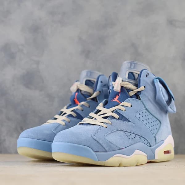 جردن 6 تراویس اسکات هیوستون اویلرز Travis Scott x Air Jordan 6 Houston Oilers — تصویر ۳