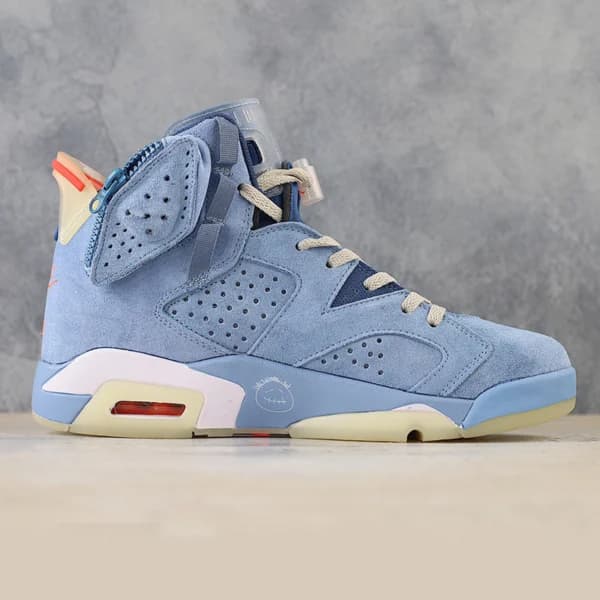 جردن 6 تراویس اسکات هیوستون اویلرز Travis Scott x Air Jordan 6 Houston Oilers — تصویر ۴