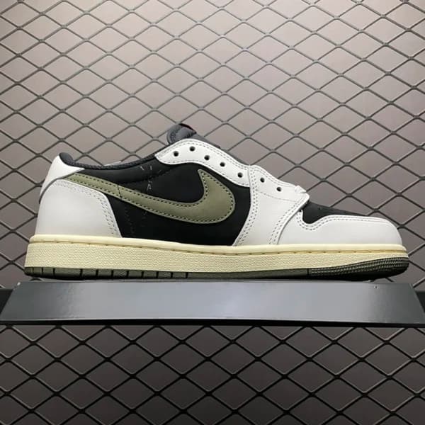 جردن وان تراویس اسکات Jordan 1 Retro Low OG SP Travis Scott Olive — تصویر ۲