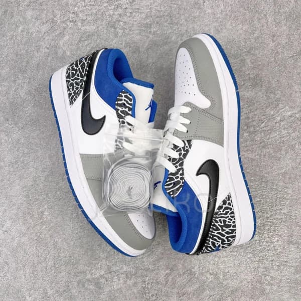 نایک جردن وان Jordan 1 Low Light Smoke Grey Marina Blue — تصویر ۲