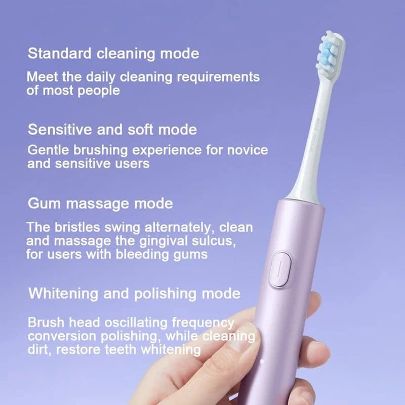 مسواک برقی از برند Mijia شیائومی Xiaomi Electric Toothbrush T302 — تصویر ۲